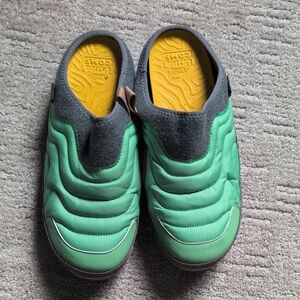 Teva ReEmber Green and Gray Slippers Comfortable Slip-On Design